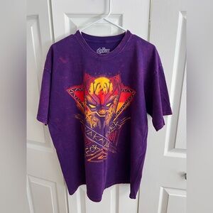 Marvel Purple Black Panther Mens T-Shirt
